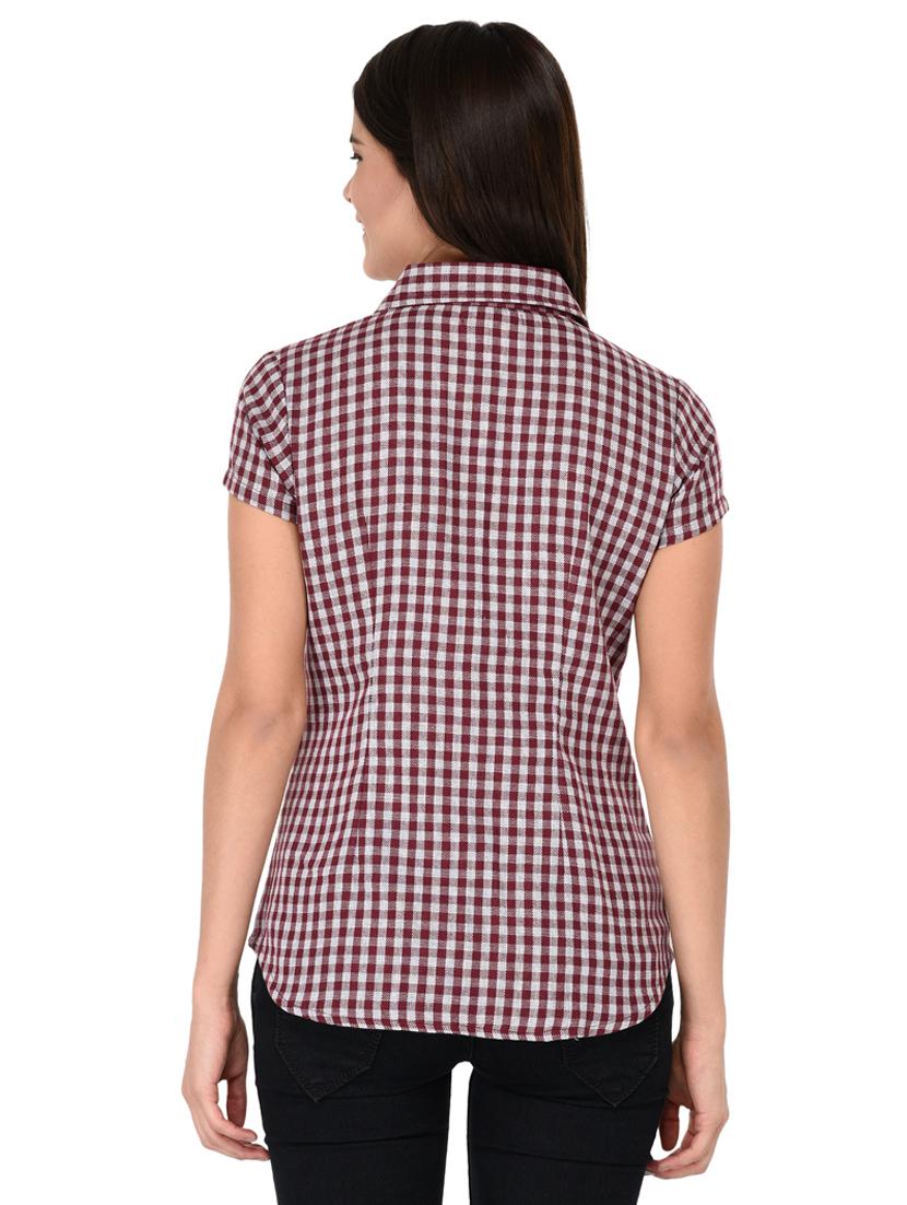 short sleeve shepherd checks shirt - 15621188 - Zoom Image - 3
