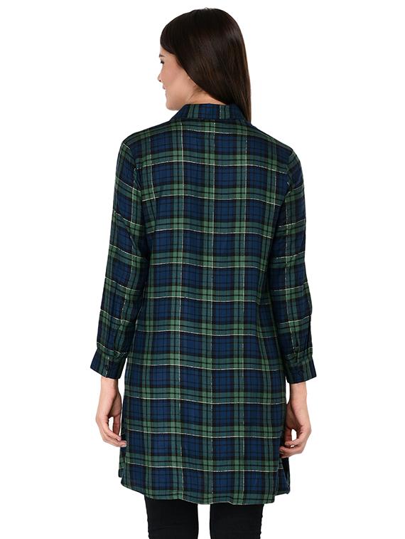 pocket patch checkered tunic - 15621195 - Zoom Image - 3