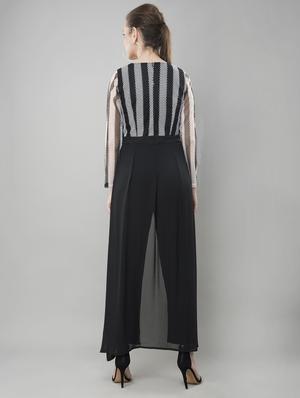 lace detail full leg jumpsuit - 15621242 - Standard Image - 3