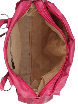 pink leatherette (pu) regular handbag - 15621246 - Standard Image - 3