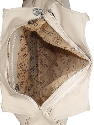 beige leatherette (pu) regular handbag - 15621248 - Standard Image - 3