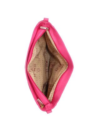 pink leatherette (pu) regular handbag - 15621258 - Standard Image - 3