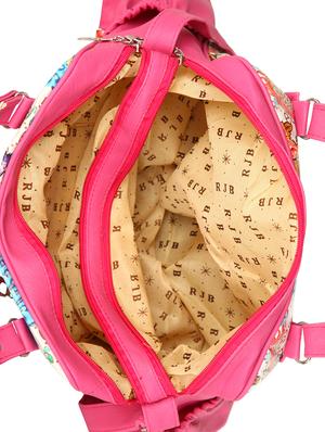 multi leatherette (pu) regular handbag - 15621301 - Standard Image - 3