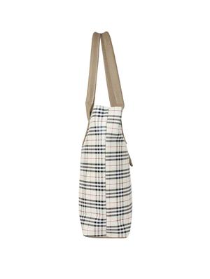 white leatherette (pu) regular handbag - 15621320 - Standard Image - 3