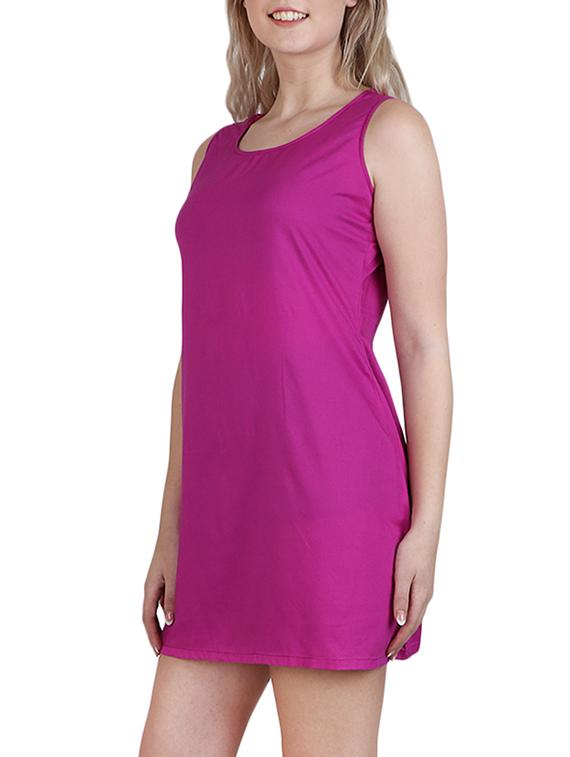 round neck a-line dress - 15621345 - Zoom Image - 3