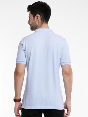 blue cotton polo t-shirt - 15621453 - Standard Image - 3