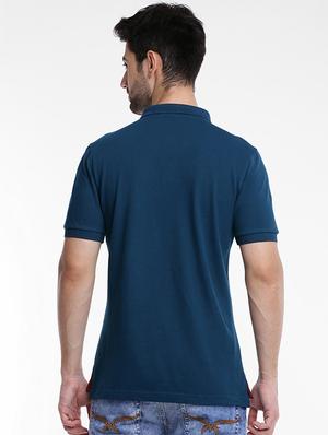 blue cotton polo t-shirt - 15621456 - Standard Image - 3