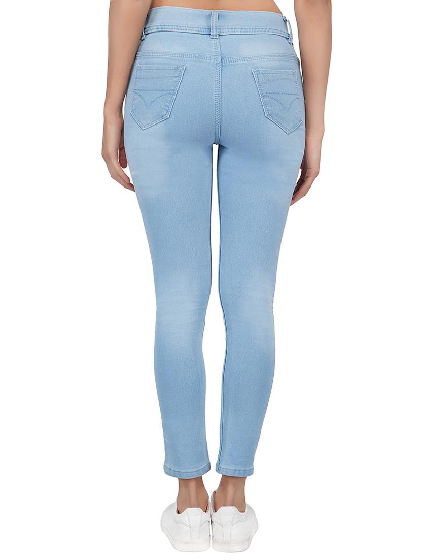 graphic patch stone washed jeans - 15621463 - Zoom Image - 3
