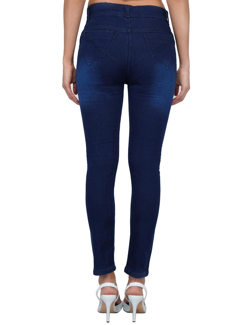 ankle length distressed jeans - 15621473 - Zoom Image - 3