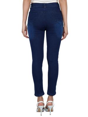 embroidered detail mid rise jeans - 15621474 - Standard Image - 3