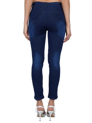 embroidered detail mid rise jeans - 15621475 - Standard Image - 3