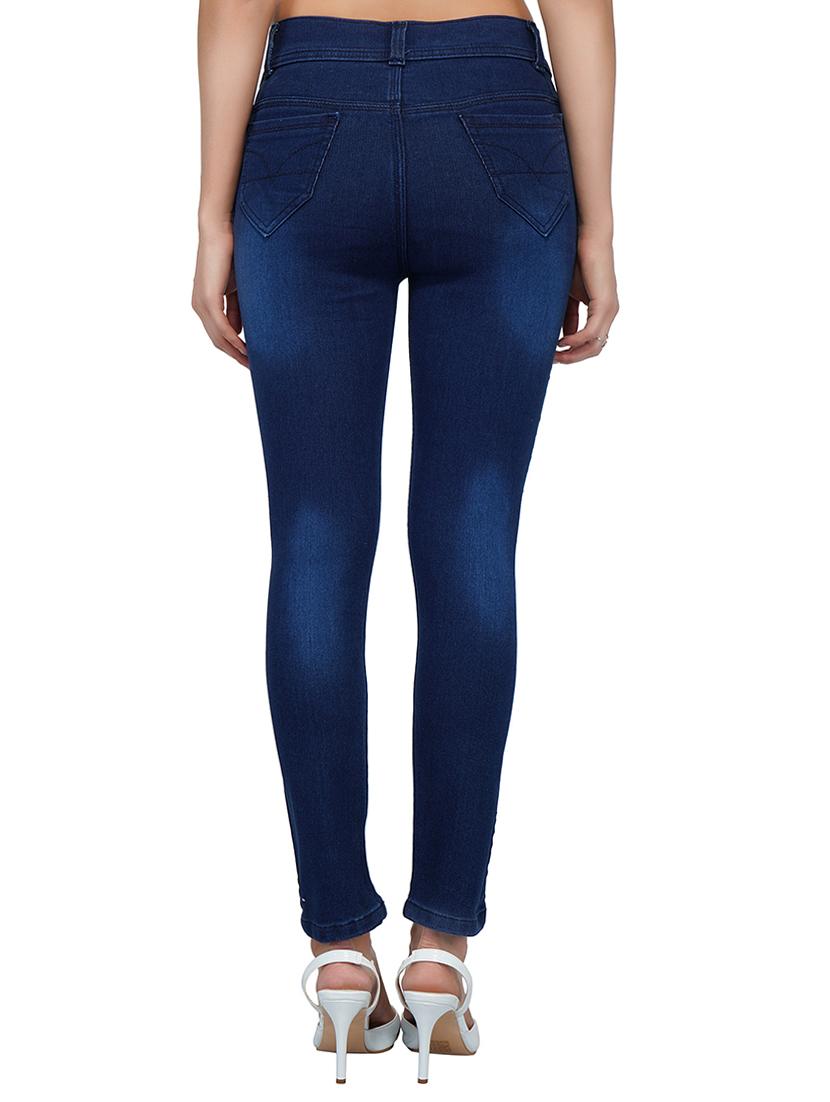 side tape detail stone wash jeans - 15621478 - Zoom Image - 3