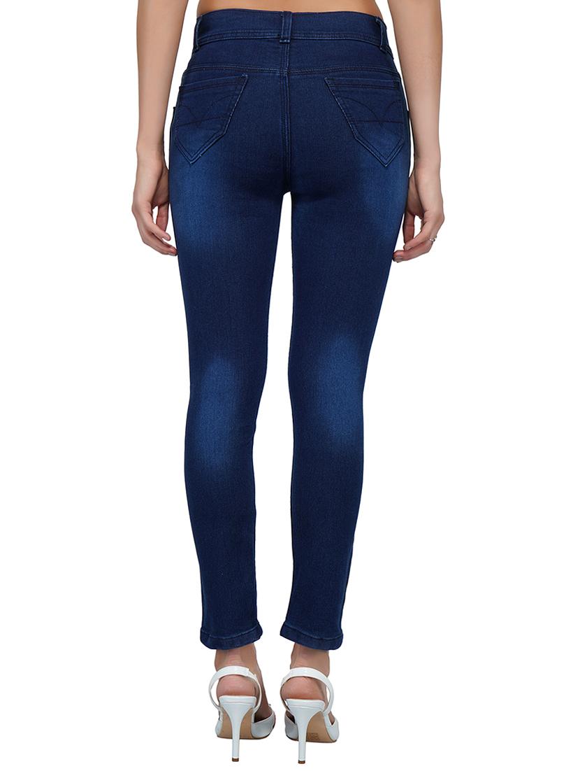 side tape detail stone wash jeans - 15621479 - Zoom Image - 3