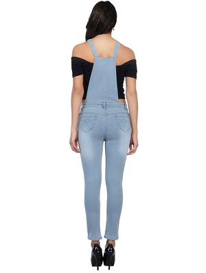 button detail distress dungaree - 15621480 - Standard Image - 3