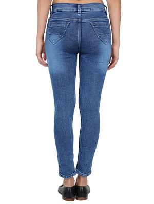 embroidered detail mid rise jeans - 15621489 - Standard Image - 3