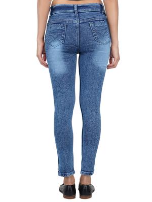 graphic patch ankle length jeans - 15621490 - Standard Image - 3