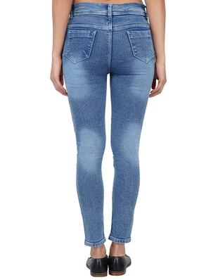 side tape detail ankle length jeans - 15621493 - Standard Image - 3