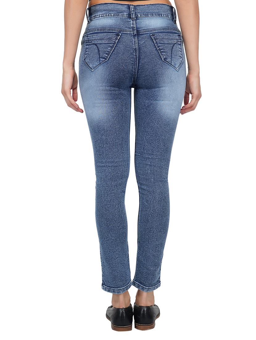 ankle length stone wash jeans - 15621494 - Zoom Image - 3