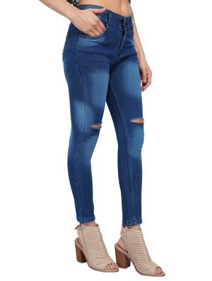 knee slash stone wash jeans - 15621495 - Standard Image - 3