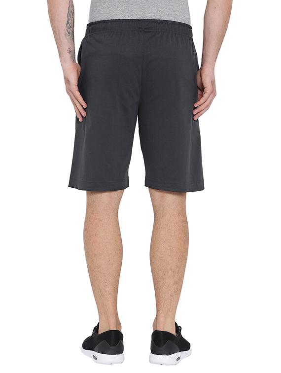 grey cotton shorts - 15621599 - Zoom Image - 3