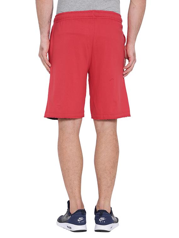 red cotton shorts - 15621601 - Zoom Image - 3