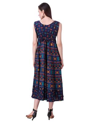 Printed a-line dress - 15621606 - Standard Image - 3