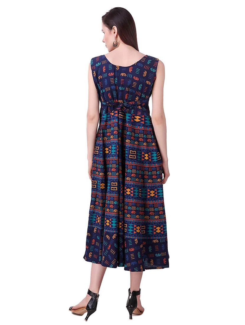 Printed a-line dress - 15621606 - Zoom Image - 3