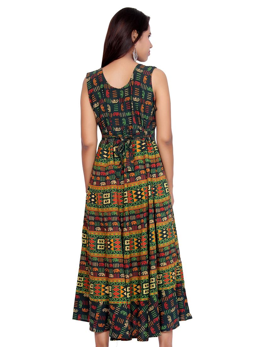 Printed a-line dress - 15621607 - Zoom Image - 3