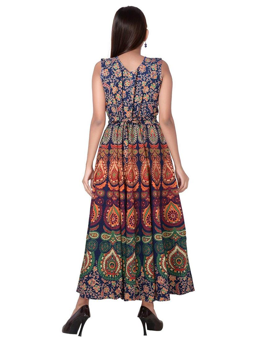 Foil print a-line dress - 15621610 - Zoom Image - 3