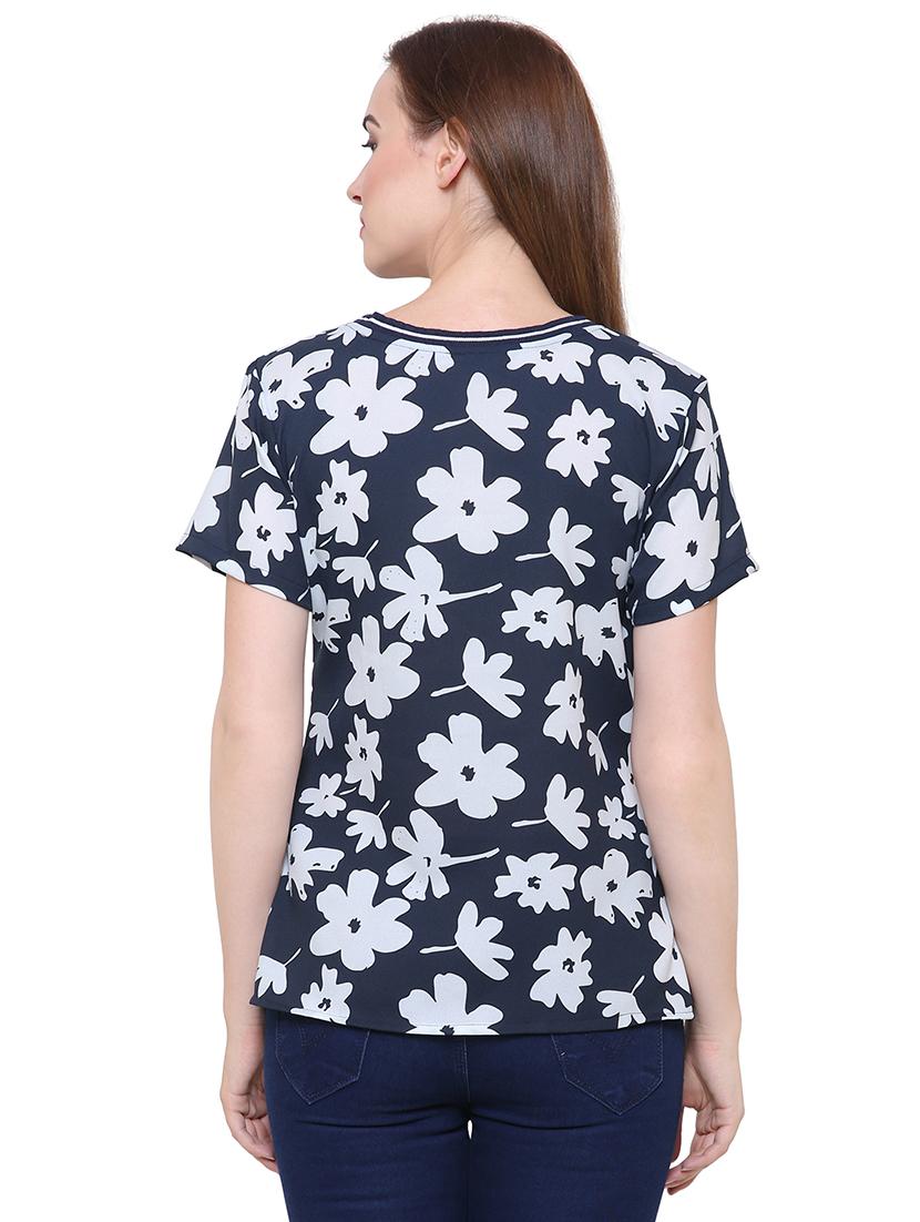 short sleeved floral top - 15621611 - Zoom Image - 3
