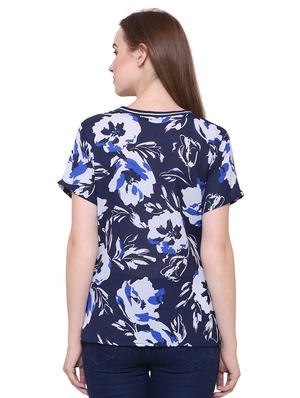short sleeved floral top - 15621612 - Standard Image - 3