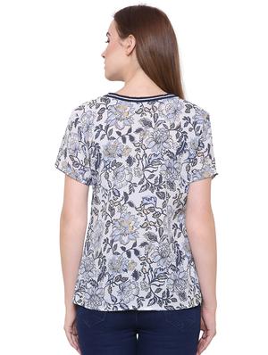 short sleeved floral top - 15621613 - Standard Image - 3