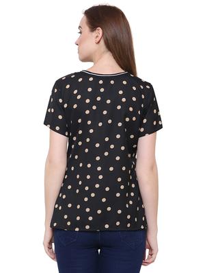 short sleeved polka dots top - 15621614 - Standard Image - 3