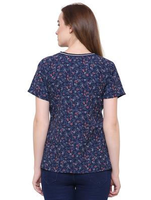short sleeved ditsy floral top - 15621615 - Standard Image - 3