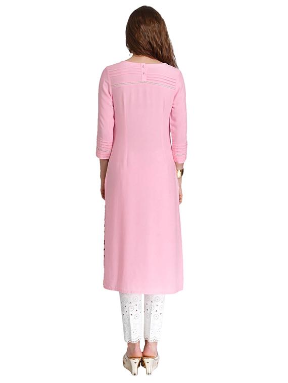Straight printed kurta - 15621807 - Zoom Image - 3