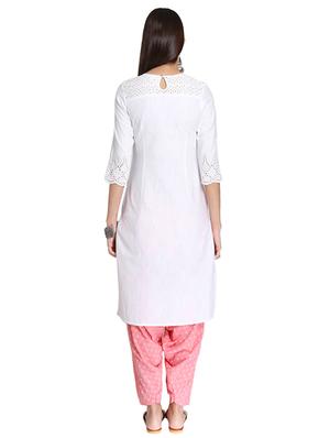 Straight pintucks kurta - 15621811 - Standard Image - 3