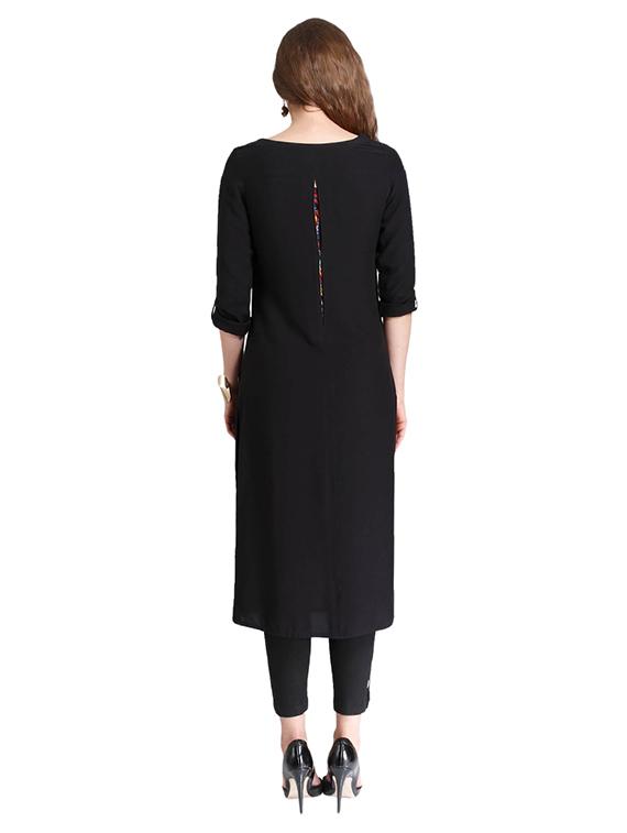 A-line printed kurta - 15621817 - Zoom Image - 3