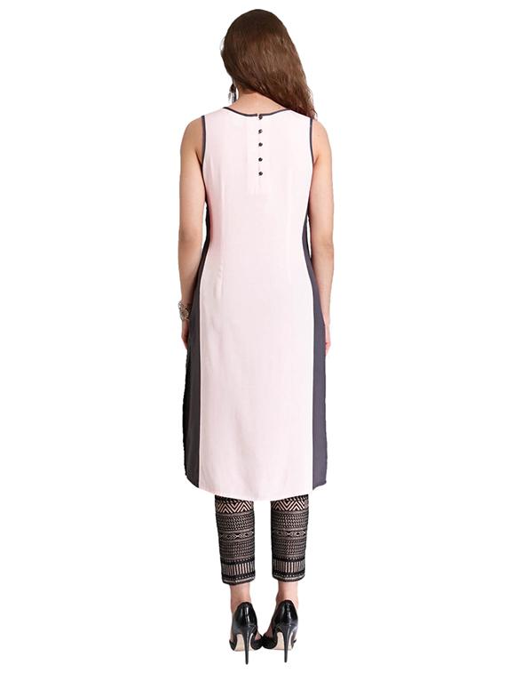A-line digital print kurta - 15621827 - Zoom Image - 3