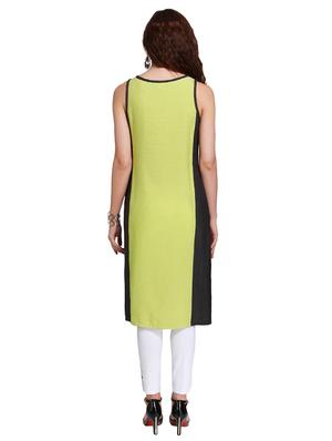 Straight embroidered kurta - 15621832 - Standard Image - 3