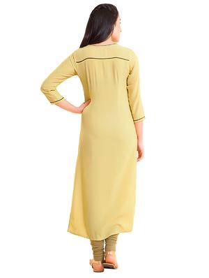 Straight embroidered kurta - 15621841 - Standard Image - 3