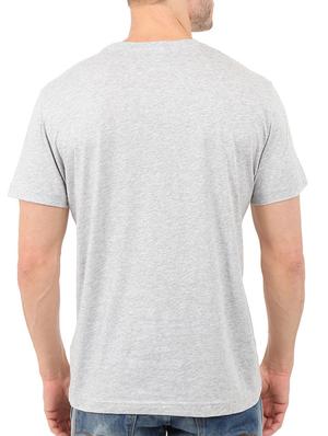 grey cotton chest print tshirt - 15621920 - Standard Image - 3