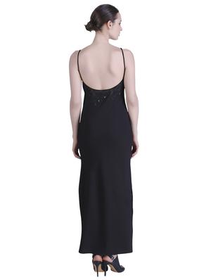 side slit sequined detail maxi dress - 15622176 - Standard Image - 3