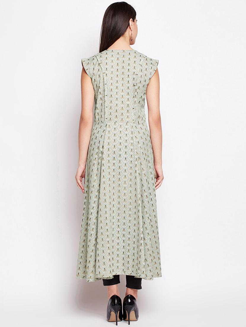 Snow Asymmetric printed kurta - 15622369 - Zoom Image - 3