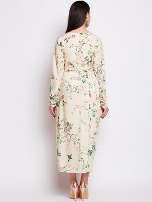 Pleated printed dress - 15622371 - Standard Image - 3