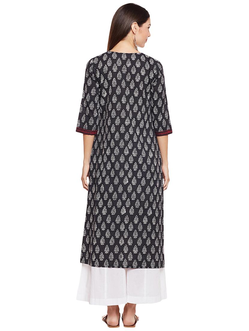 Printed straight kurta - 15622373 - Zoom Image - 3