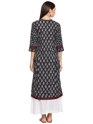 Straight paisley printed kurta - 15622375 - Standard Image - 3