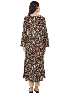 A-line printed kurta - 15622380 - Standard Image - 3