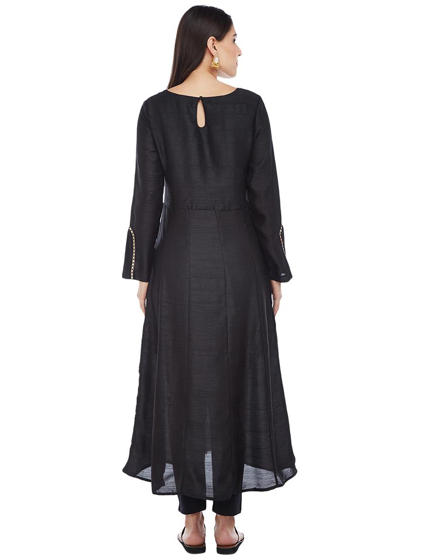 Anarkali bell sleeves kurta - 15622407 - Zoom Image - 3