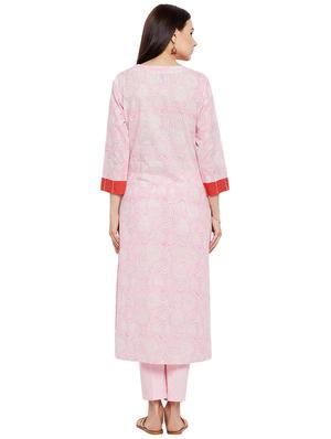 Printed straight kurta - 15622408 - Standard Image - 3