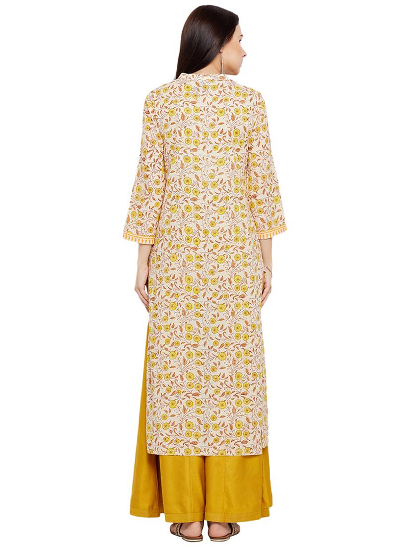 Printed straight kurta - 15622412 - Zoom Image - 3